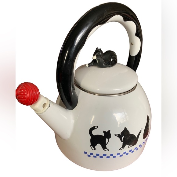 Kamenstein Kitchen Vintage 994 Kamenstein Black White Cats Metal